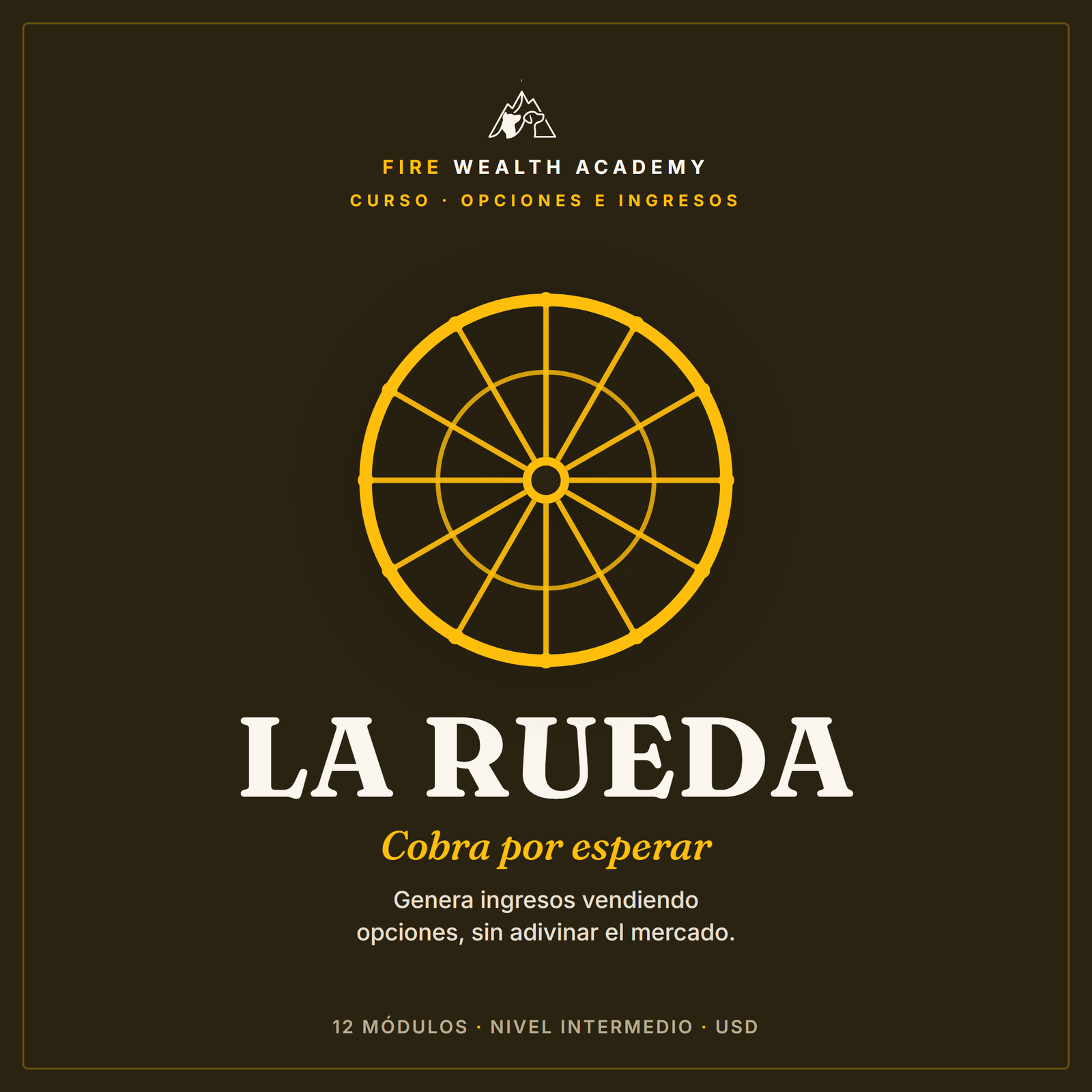 La Rueda: Cobra por Esperar — Curso Completo de Opciones para Generar Ingresos
